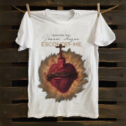 Dentro De Vossas Chagas Escondei-Me Cotton T-shirt