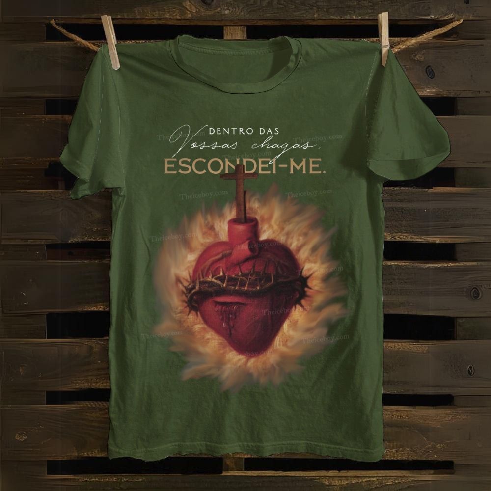 Dentro De Vossas Chagas Escondei-Me Cotton T-shirt