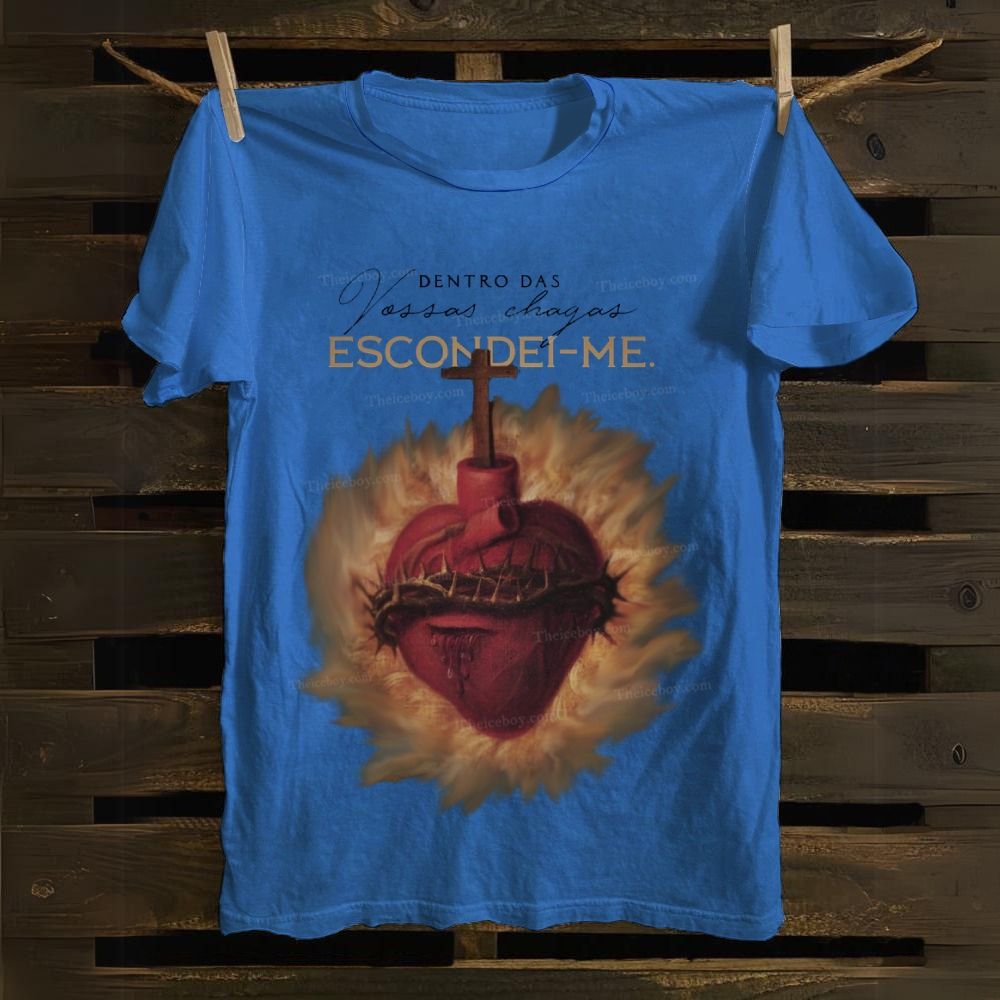 Dentro De Vossas Chagas Escondei-Me Cotton T-shirt
