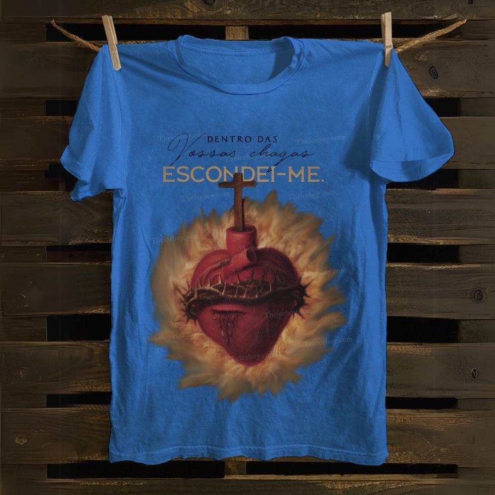 Dentro De Vossas Chagas Escondei-Me Cotton T-shirt