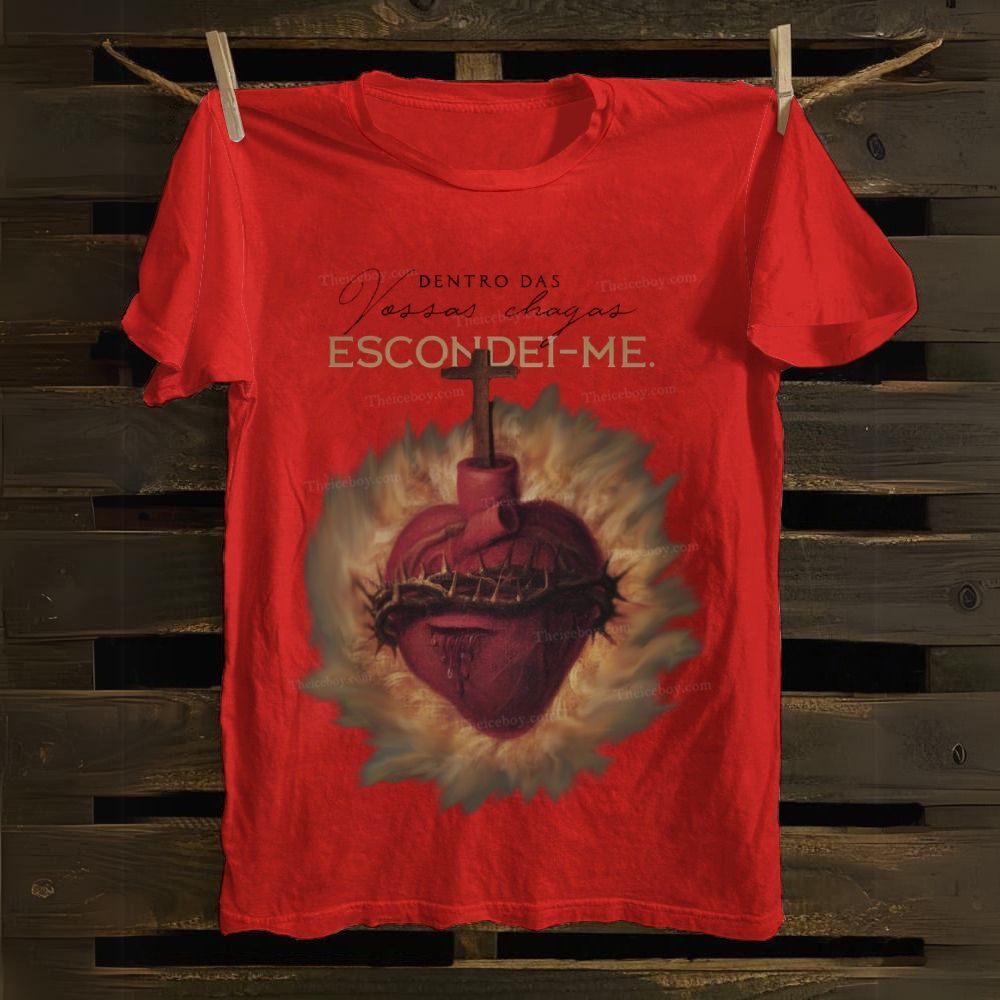 Dentro De Vossas Chagas Escondei-Me Cotton T-shirt