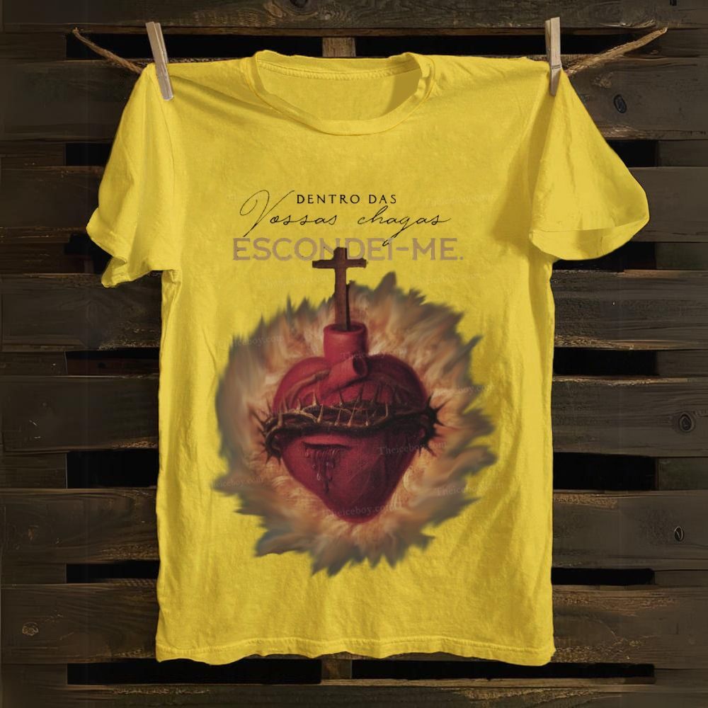 Dentro De Vossas Chagas Escondei-Me Cotton T-shirt