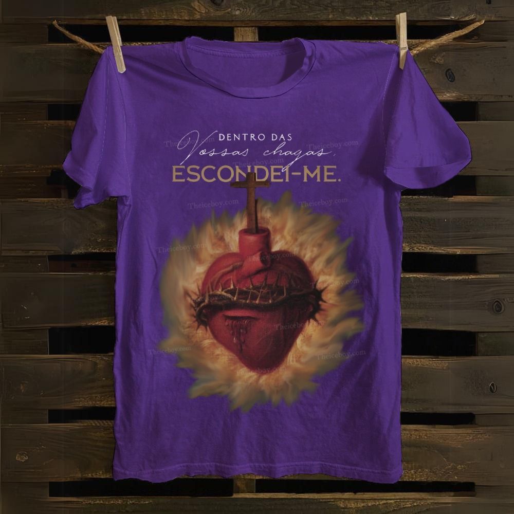 Dentro De Vossas Chagas Escondei-Me Cotton T-shirt