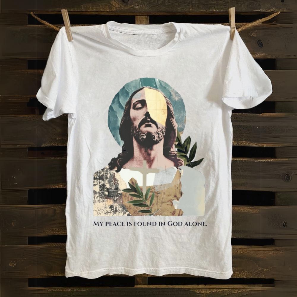My Peace Is Found In God Alone Cotton T-shirt