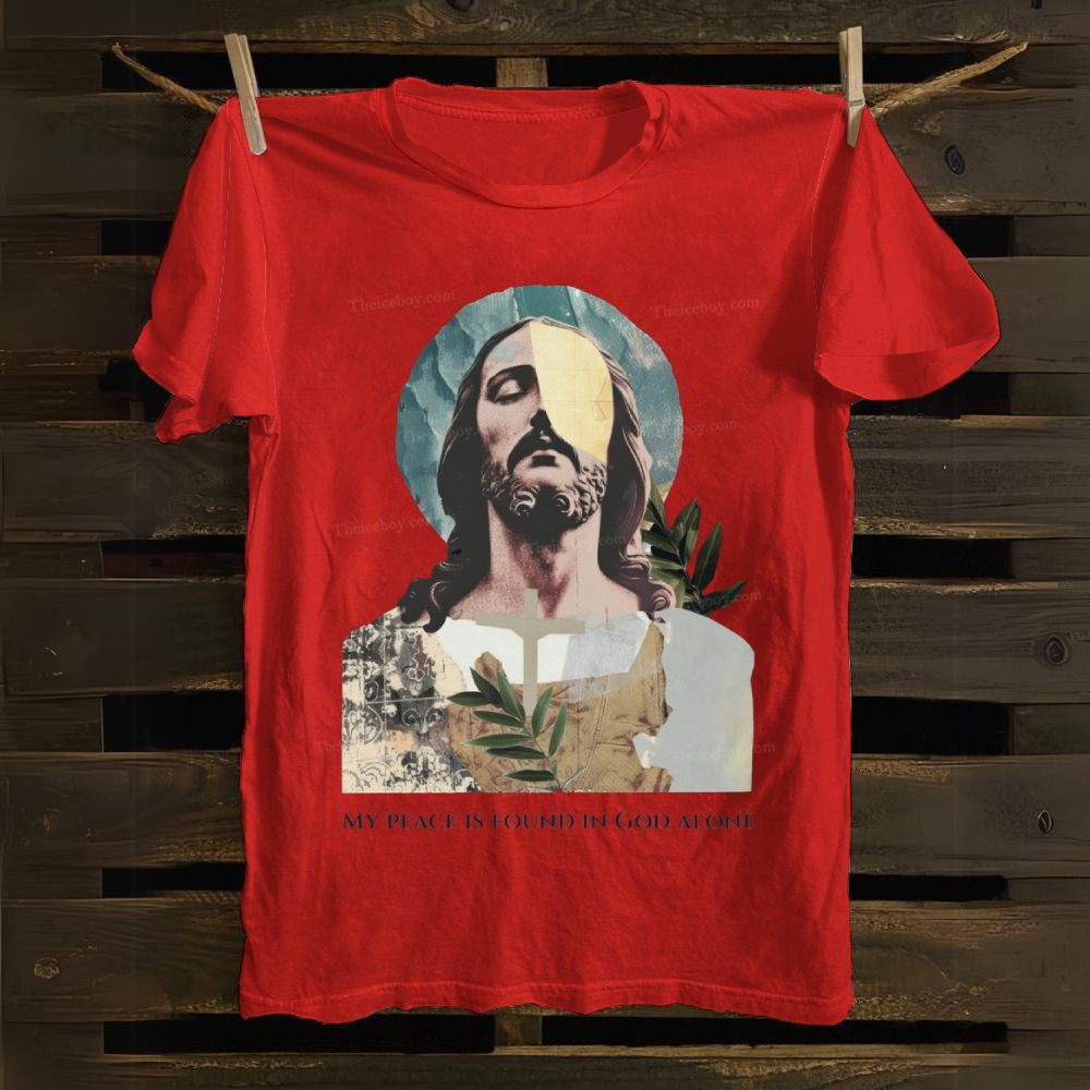 My Peace Is Found In God Alone Cotton T-shirt