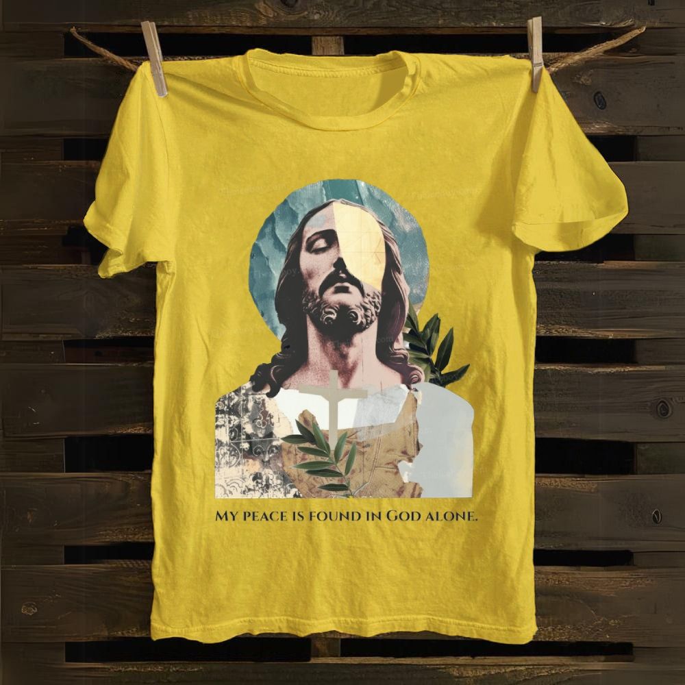My Peace Is Found In God Alone Cotton T-shirt