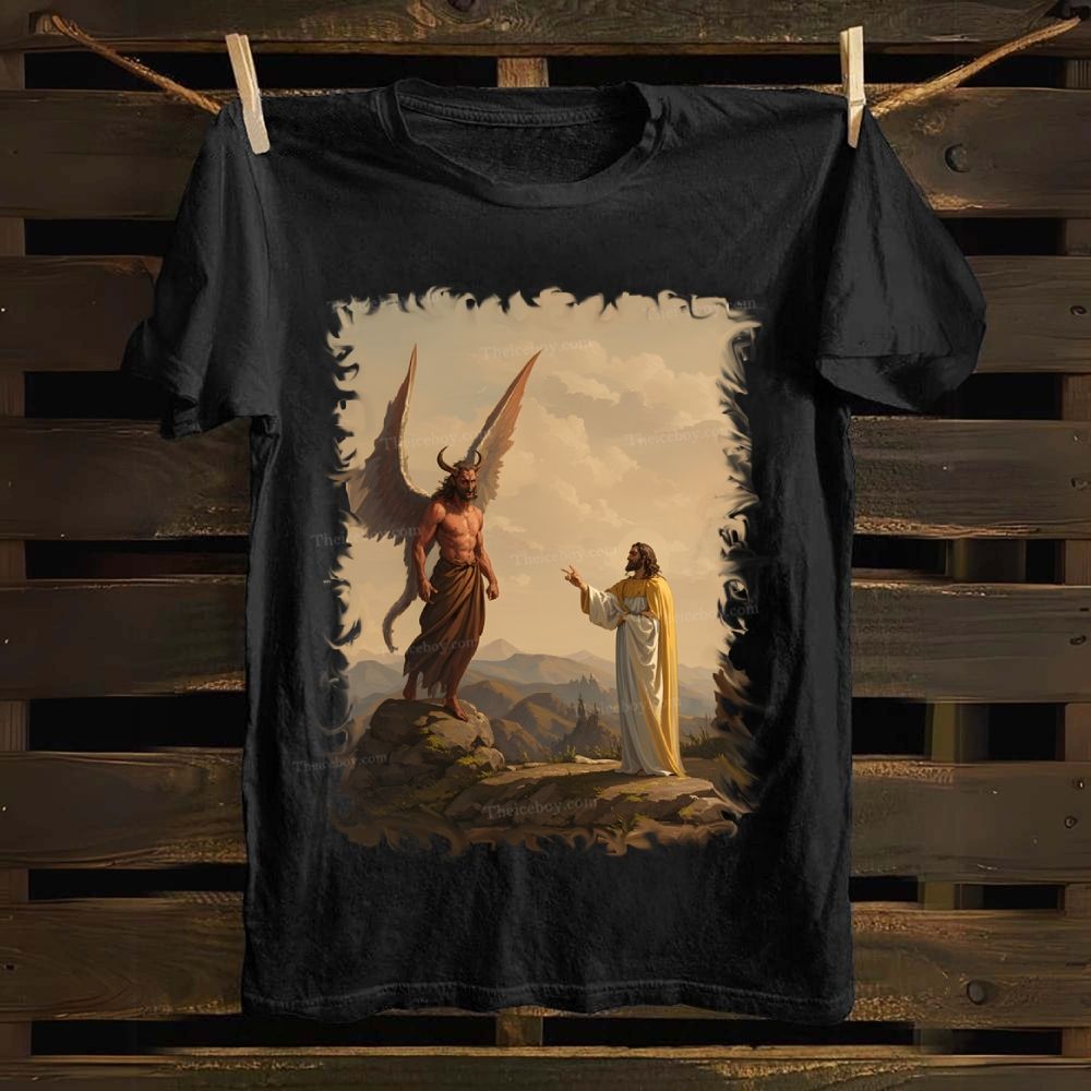 During a conversation with Jesus Cotton T-shirt