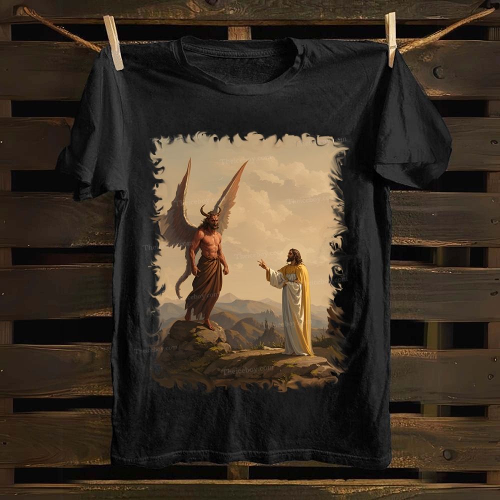 During a conversation with Jesus Cotton T-shirt