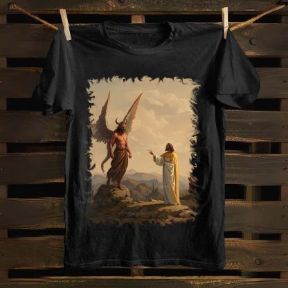 During a conversation with Jesus Cotton T-shirt