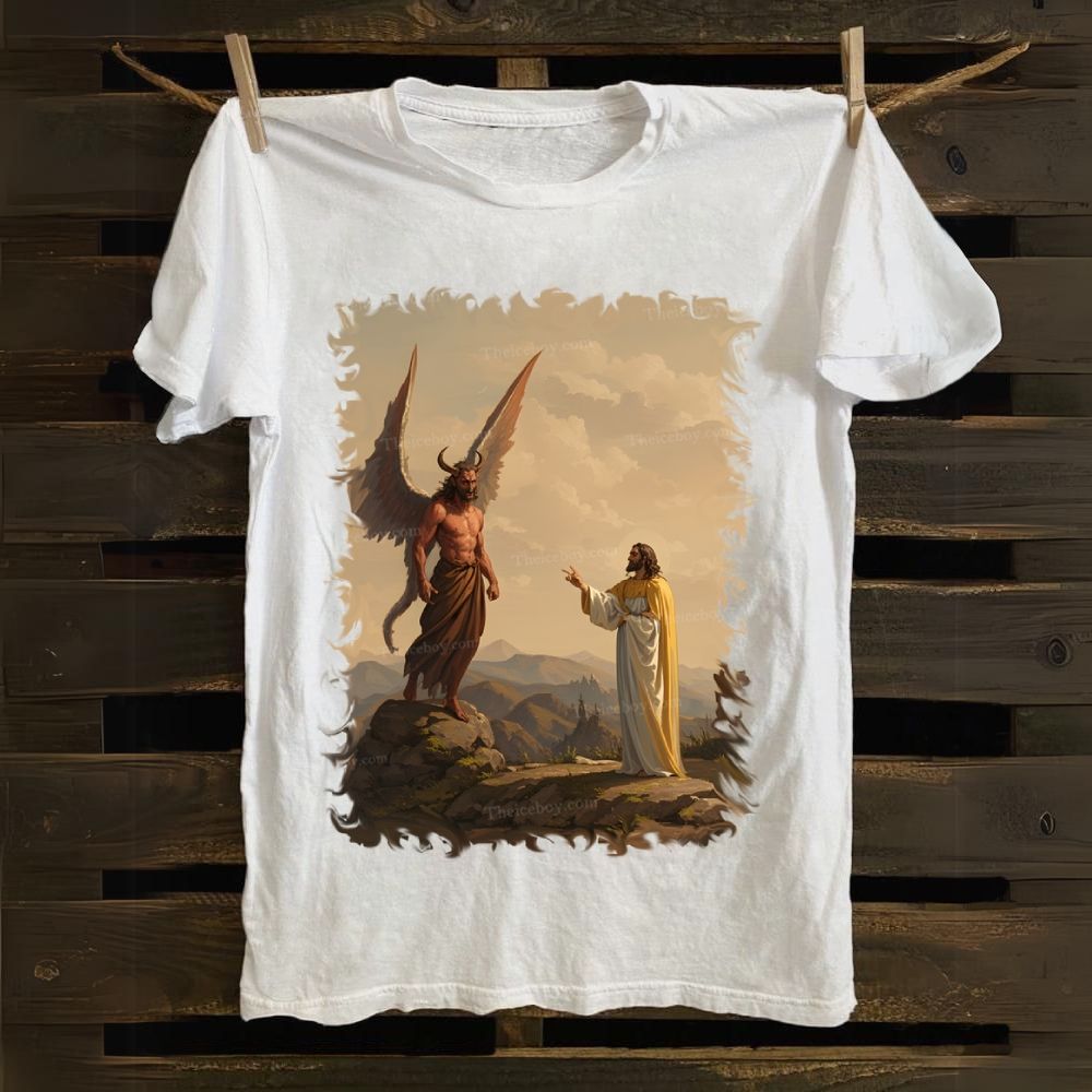 During a conversation with Jesus Cotton T-shirt