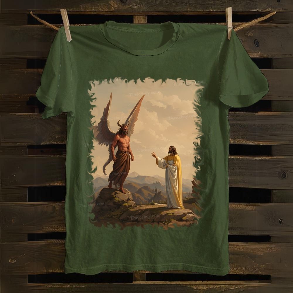 During a conversation with Jesus Cotton T-shirt