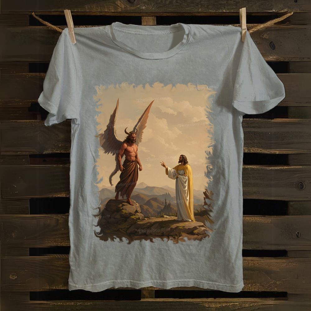 During a conversation with Jesus Cotton T-shirt