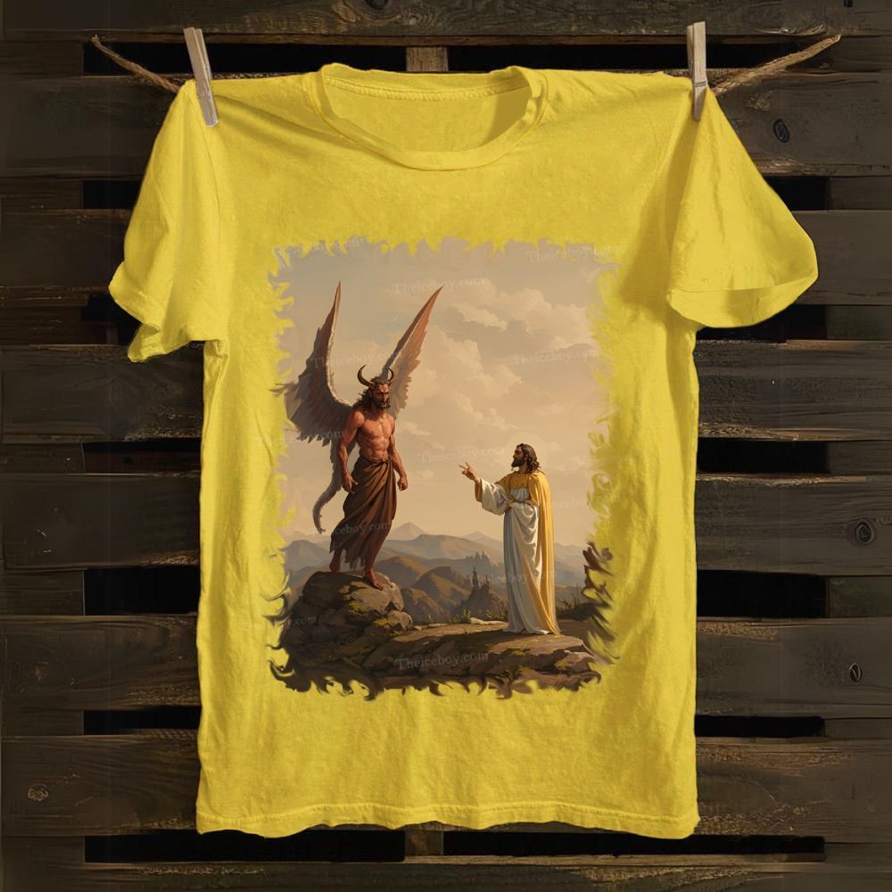 During a conversation with Jesus Cotton T-shirt