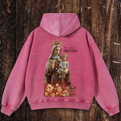 Nossa Senhora Do Rosário Christian Washed Hoodie