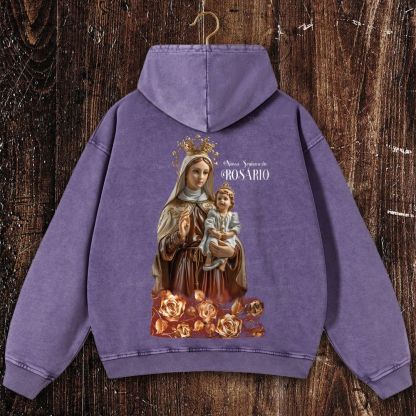 Nossa Senhora Do Rosário Christian Washed Hoodie