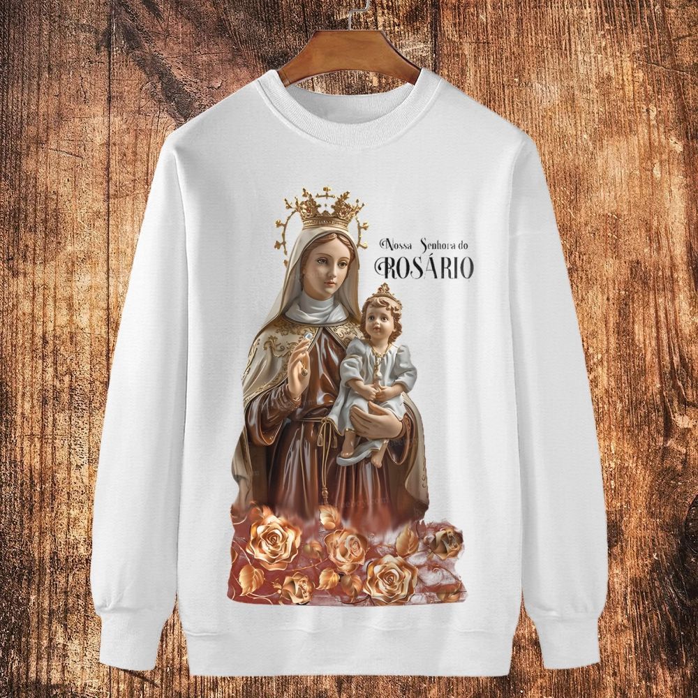 Nossa Senhora Do Rosário Cotton Crewneck Sweatshirt