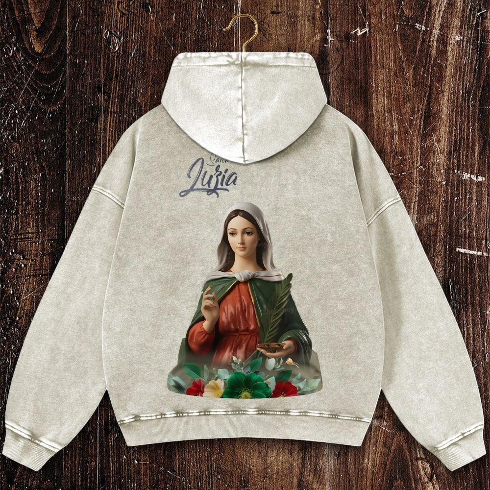 Nossa Senhora Da Misericórdia Christian Washed Hoodie