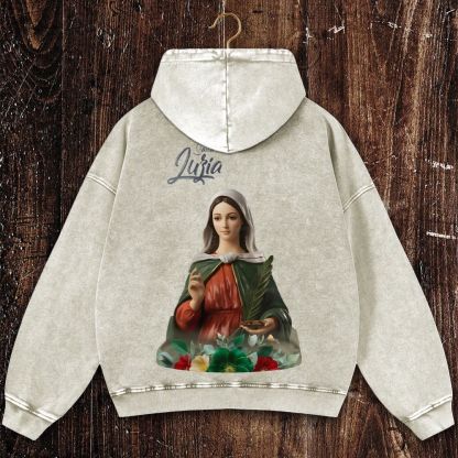 Nossa Senhora Da Misericórdia Christian Washed Hoodie