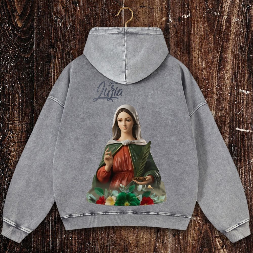 Nossa Senhora Da Misericórdia Christian Washed Hoodie