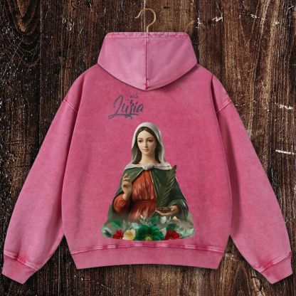 Nossa Senhora Da Misericórdia Christian Washed Hoodie