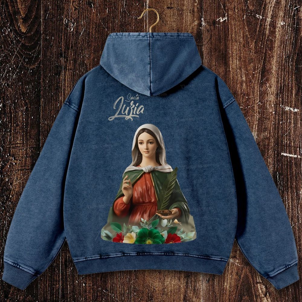 Nossa Senhora Da Misericórdia Christian Washed Hoodie