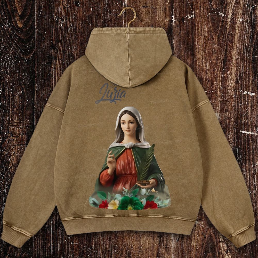 Nossa Senhora Da Misericórdia Christian Washed Hoodie