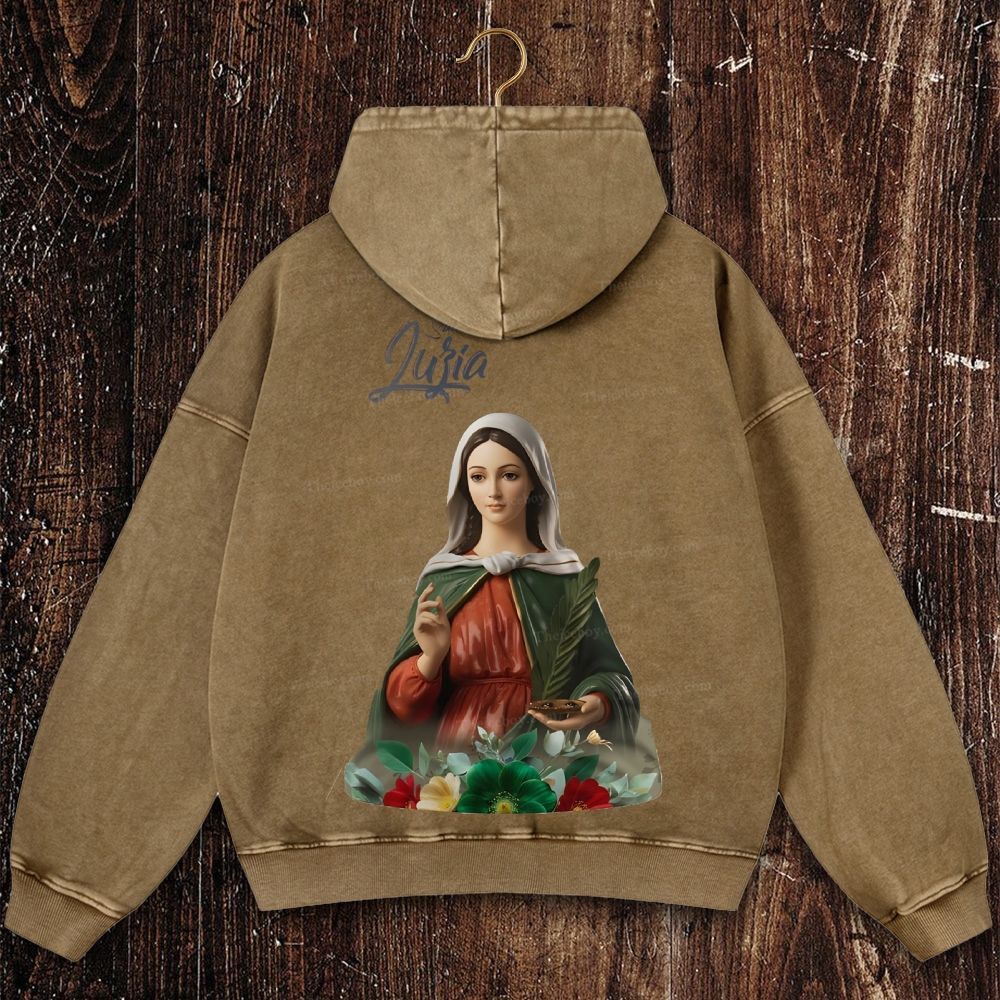 Nossa Senhora Da Misericórdia Christian Washed Hoodie