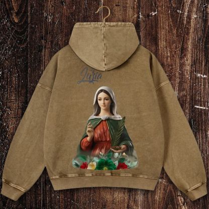Nossa Senhora Da Misericórdia Christian Washed Hoodie