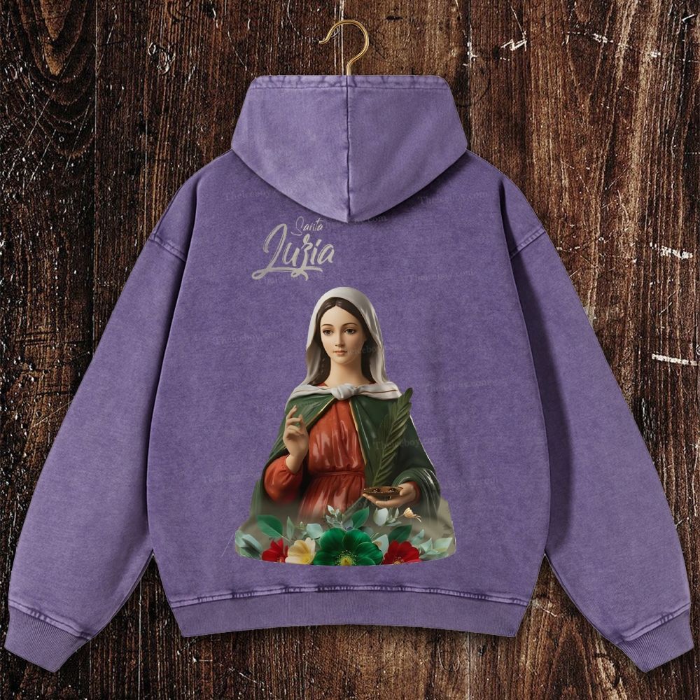 Nossa Senhora Da Misericórdia Christian Washed Hoodie
