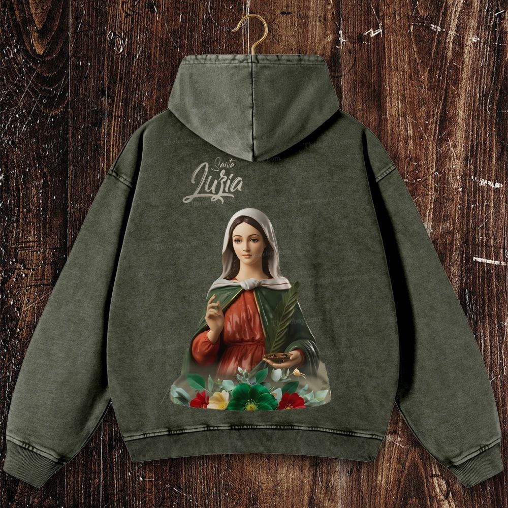 Nossa Senhora Da Misericórdia Christian Washed Hoodie
