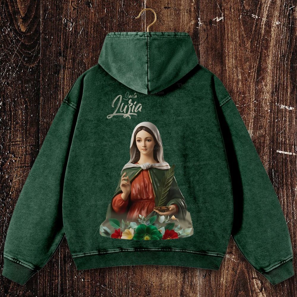 Nossa Senhora Da Misericórdia Christian Washed Hoodie