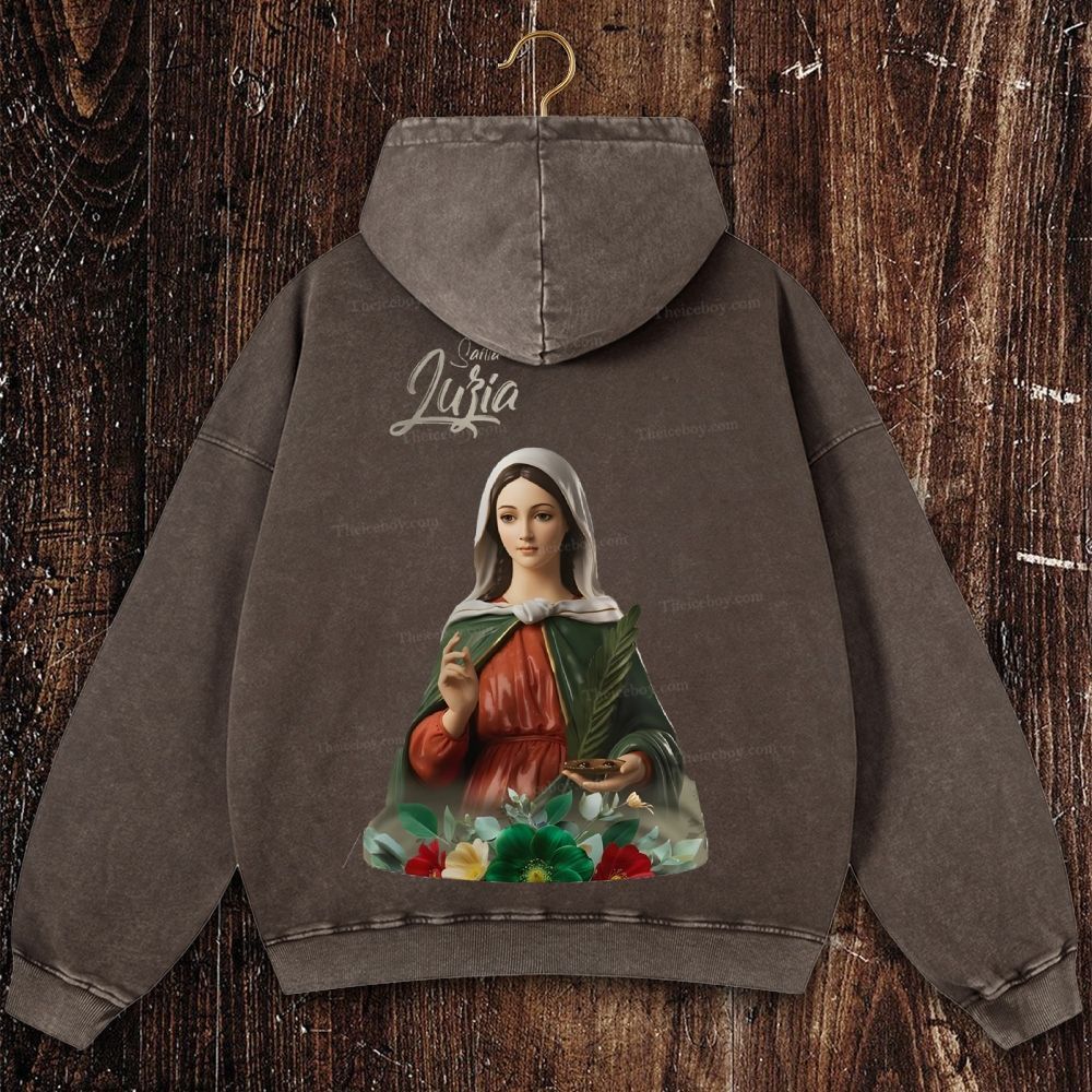 Nossa Senhora Da Misericórdia Christian Washed Hoodie