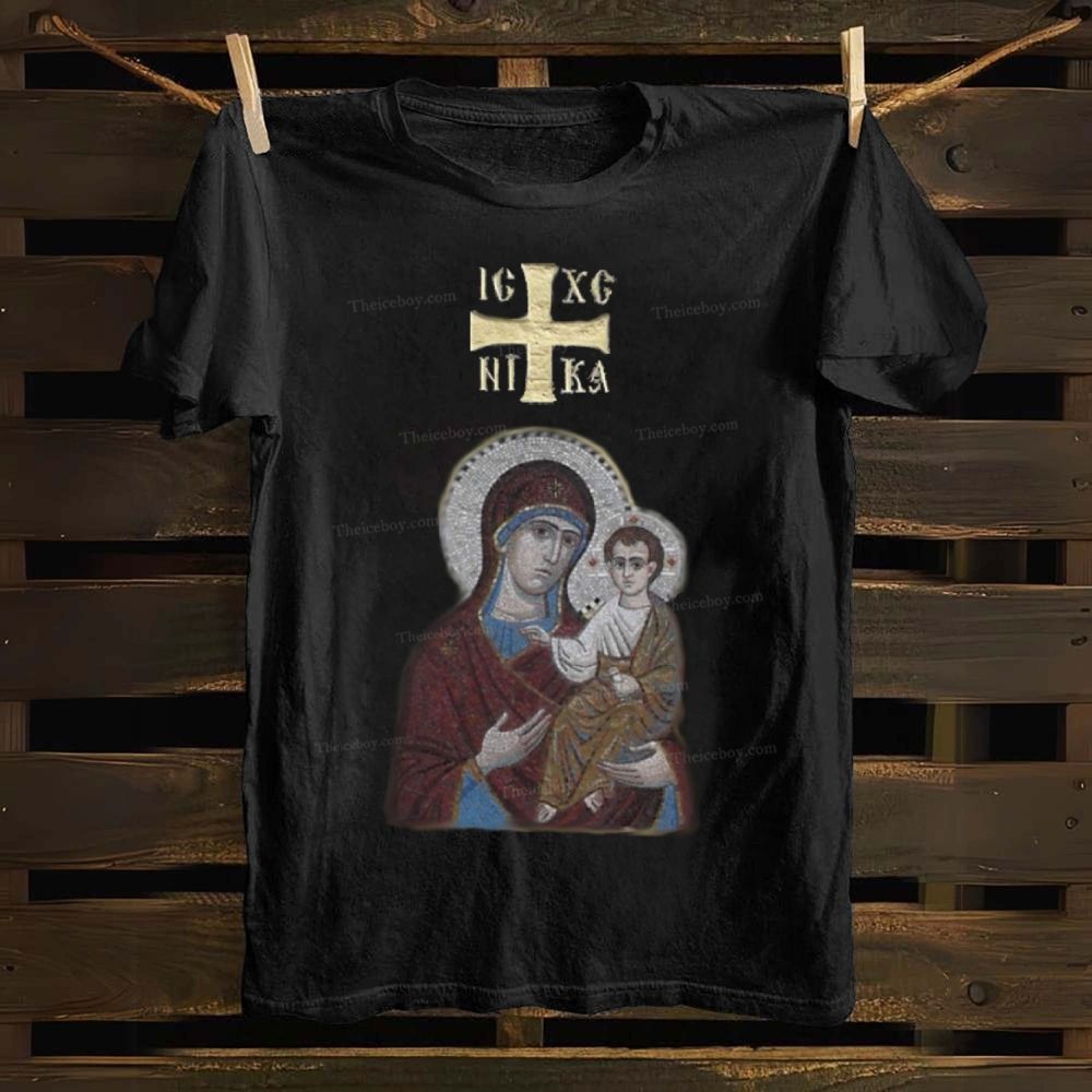 IC XC NIKA Orthodox Icons Cotton T-shirt