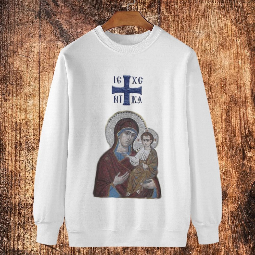IC XC NIKA Orthodox Icons Cotton Crewneck Sweatshirt