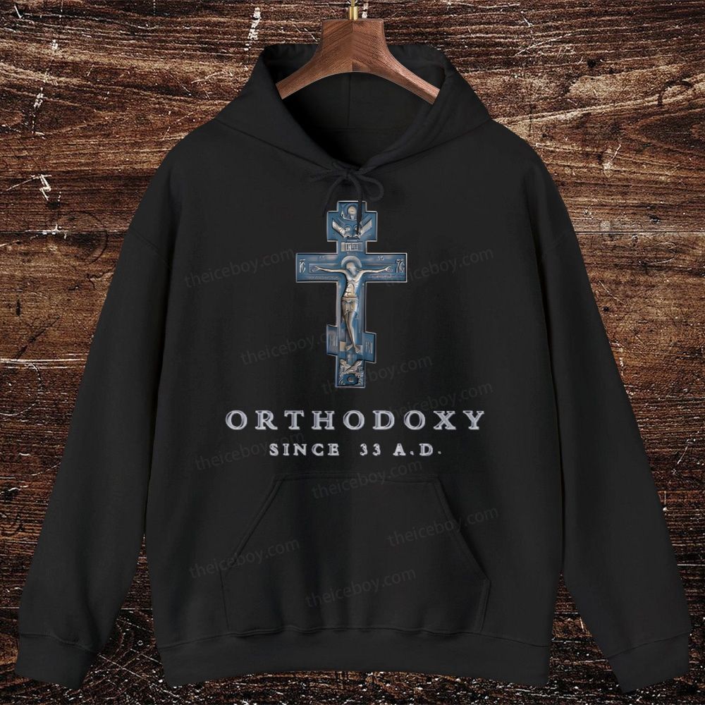 Orthodox since 33 A.D. Oversized Cotton Hoodies