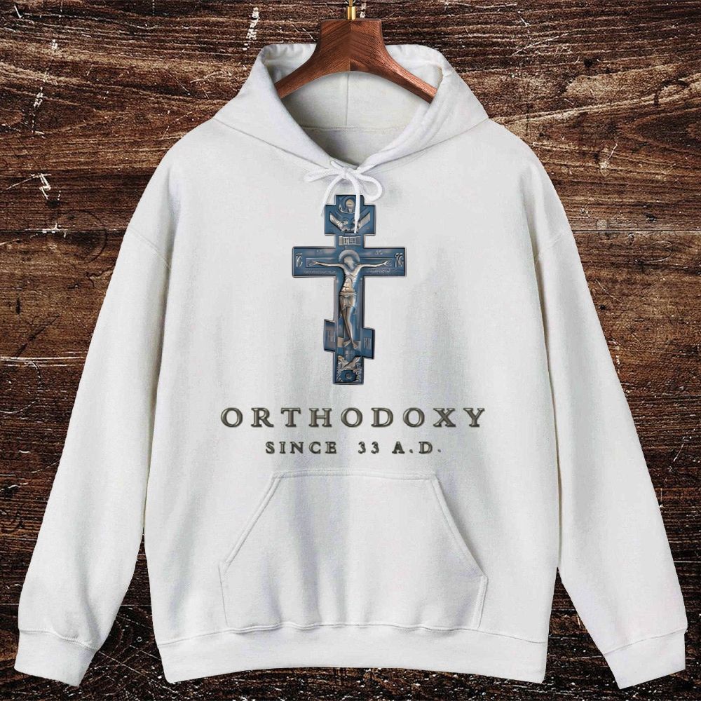 Orthodox since 33 A.D. Oversized Cotton Hoodies