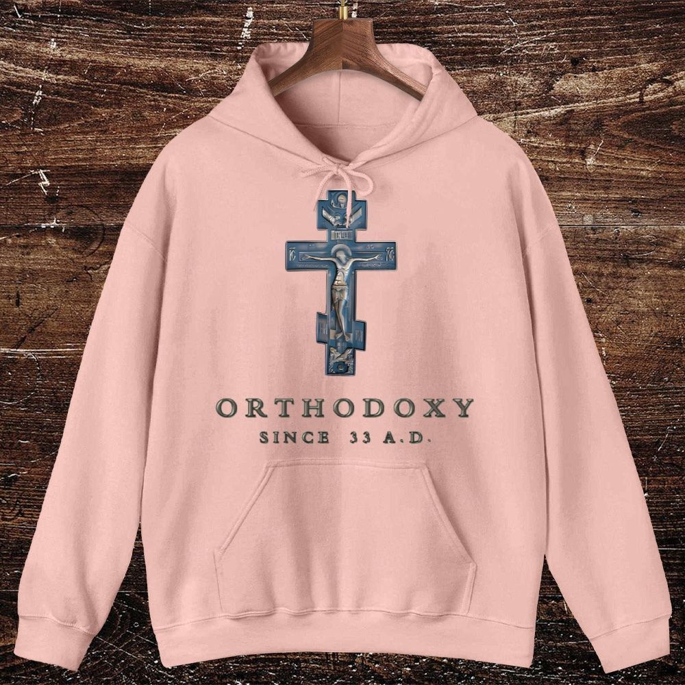 Orthodox since 33 A.D. Oversized Cotton Hoodies