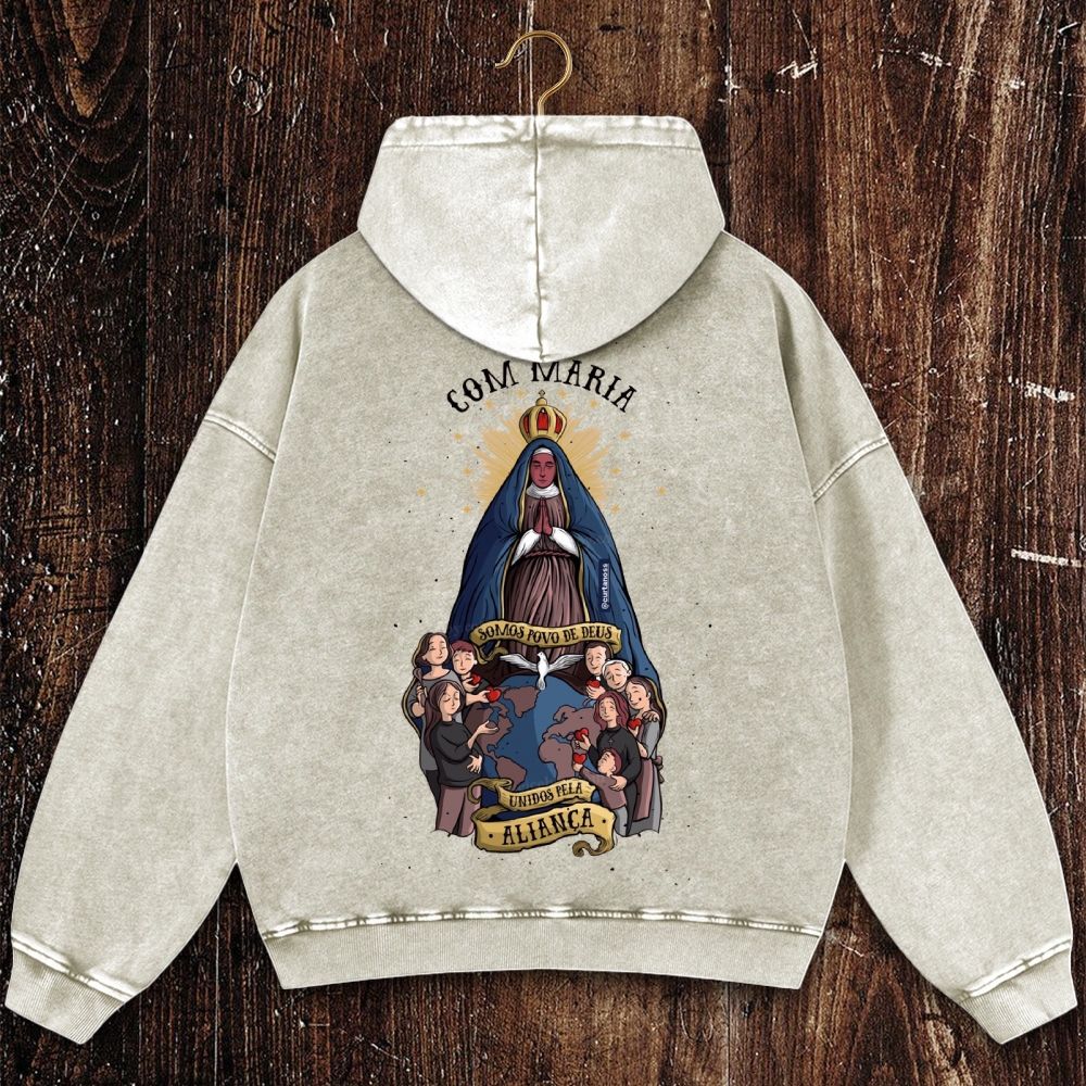 Com Maria Christian Washed Hoodie