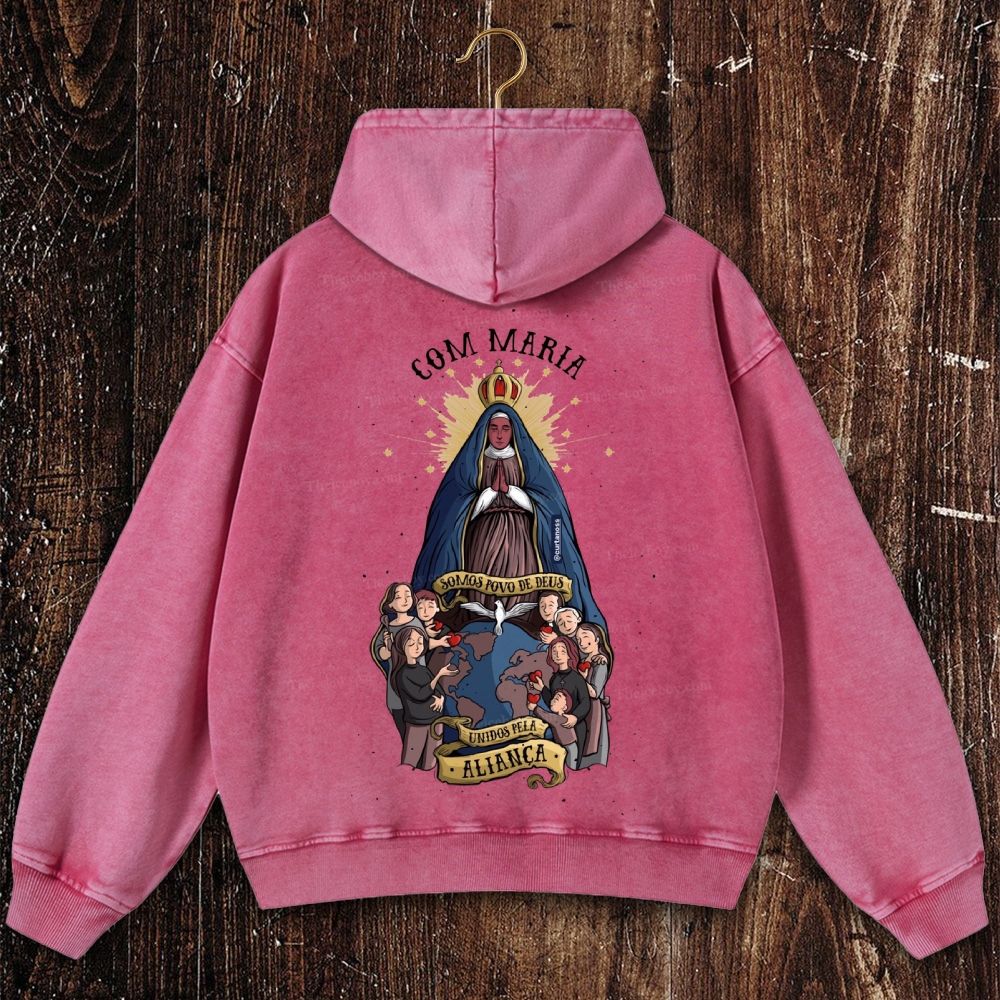 Com Maria Christian Washed Hoodie