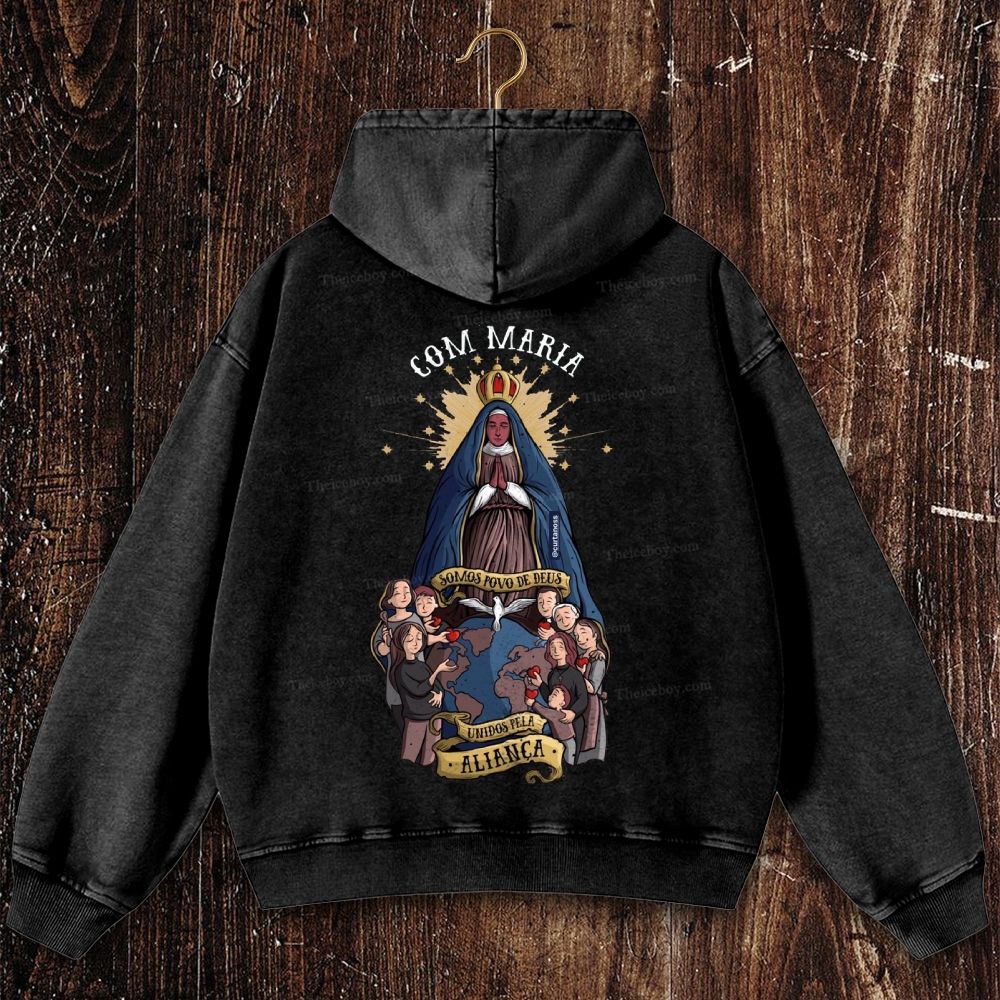 Com Maria Christian Washed Hoodie