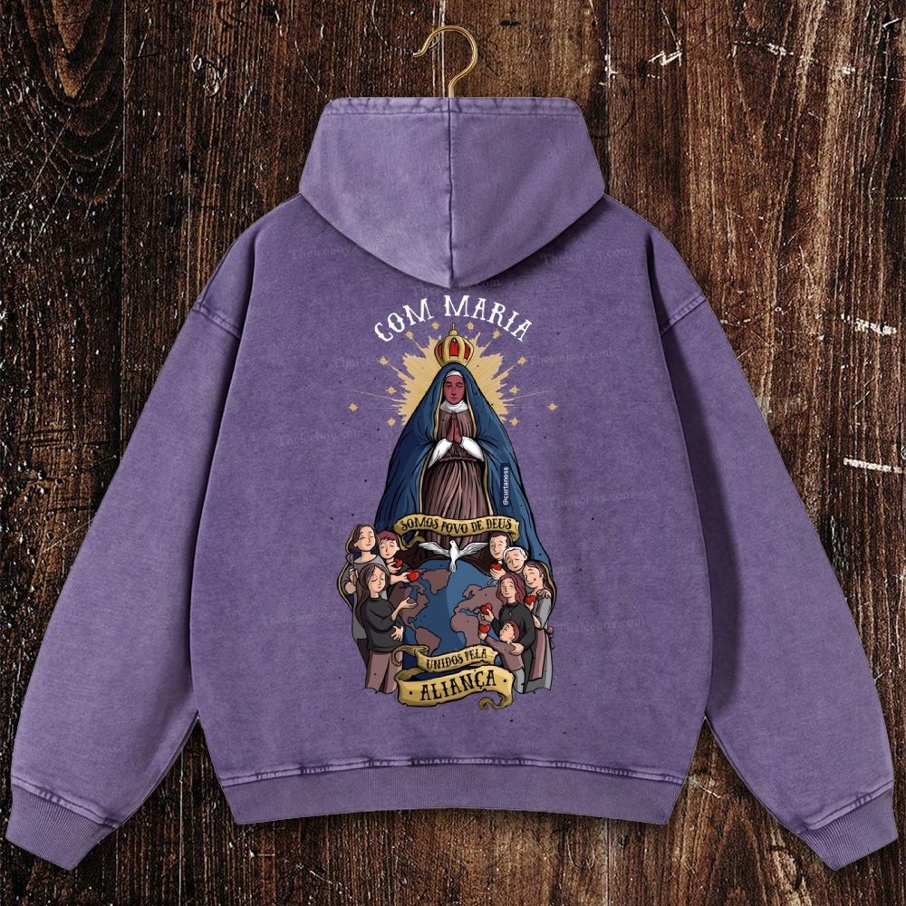 Com Maria Christian Washed Hoodie