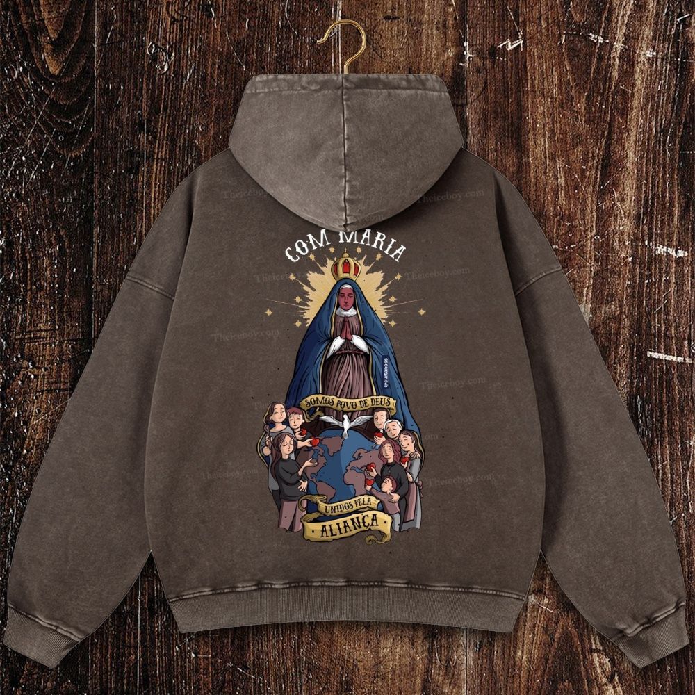 Com Maria Christian Washed Hoodie