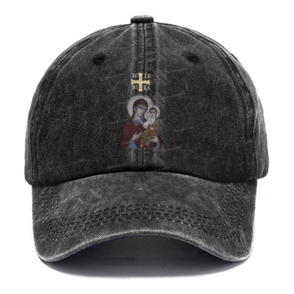 IC XC NIKA Orthodox Icons Unisex Vintage Casual Washed Cap