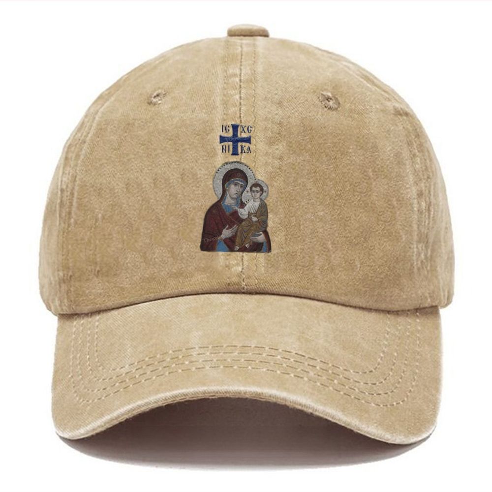 IC XC NIKA Orthodox Icons Unisex Vintage Casual Washed Cap