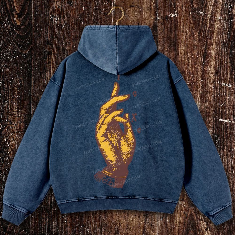 ICXC NIKA(Jesus Christ Conquers) Christian Washed Hoodie