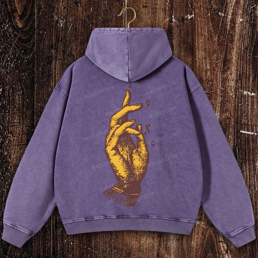 ICXC NIKA(Jesus Christ Conquers) Christian Washed Hoodie