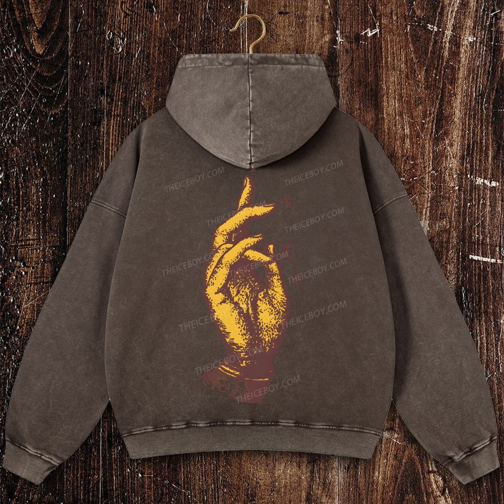 ICXC NIKA(Jesus Christ Conquers) Christian Washed Hoodie