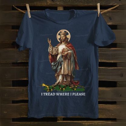 Christ Our King - I Tread Where I Please Cotton T-shirt