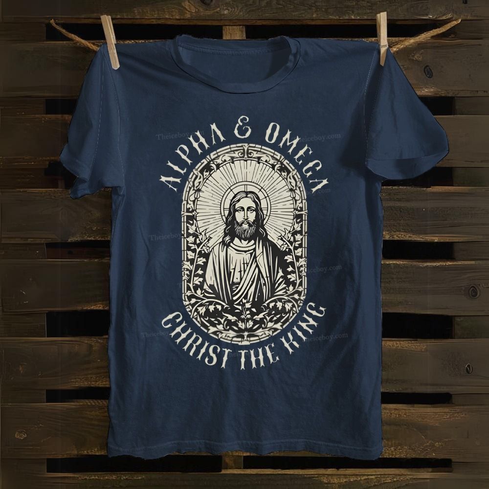 Christ the King Christ is the Alpha and Omega Cotton T-shirt