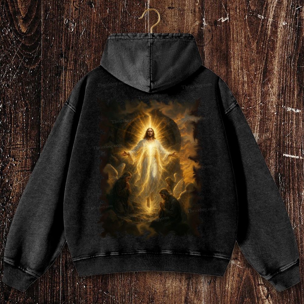 Pray For Him Sincerely Christian Washed Hoodie